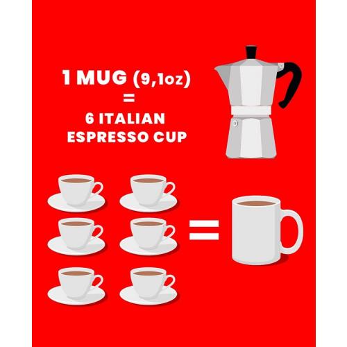 Moka Express 6 Cups Coffeemaker - 9.1 oz - Gray