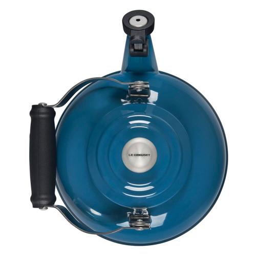 Le Creuset 1.7 Quart Enamel on Steel Whistling Tea Kettle - Blue - 1.7 Quart