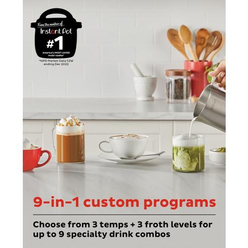 Instant Pot Magic Froth™ 9-in-1 Stainless Steel Frother - Silver‼️light dirt‼️