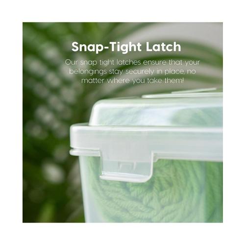 IRIS 6 Pack 8.5 x 11 Portable Project Case Container with Snap-Tight Latch, Clear - ONE SIZE