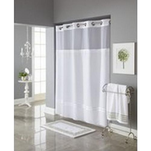 Hookless Escape Shower Curtain with Liner, 71 x 74 - White - Shower Curtain