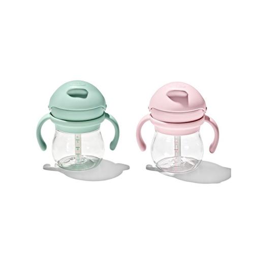 OXO Tot Transitions 6 Oz Straw Cup with Handles - 2 Pack - Multi