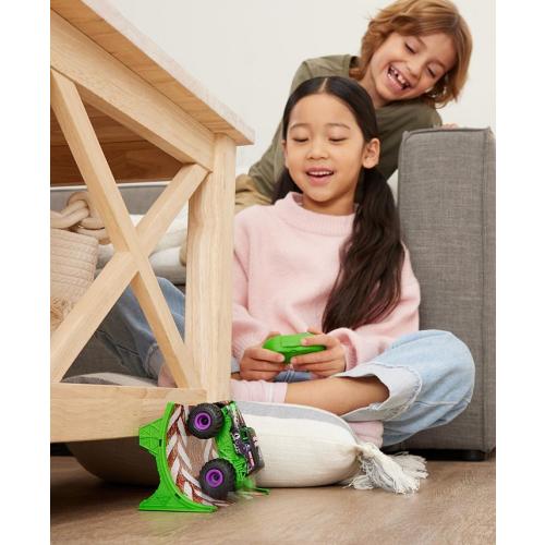 Monster Jam, Grave Digger Remote Control Monster Truck 1:64 Scale, Includes Ramp, RC Cars - Multi