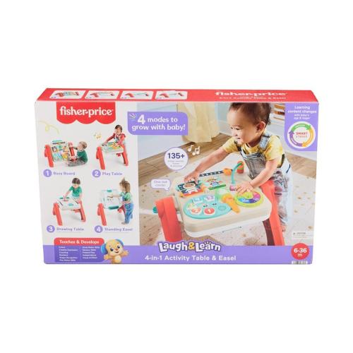Fisher Price Laugh and Learn 4-in-1 Activity Table and Easel - Multi - No Size