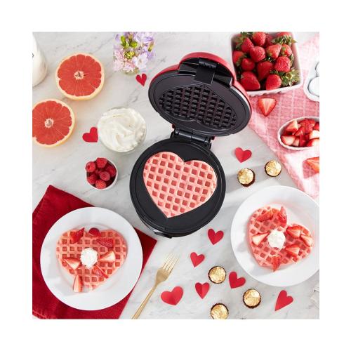 Dash Express Heart Waffle Maker - Red