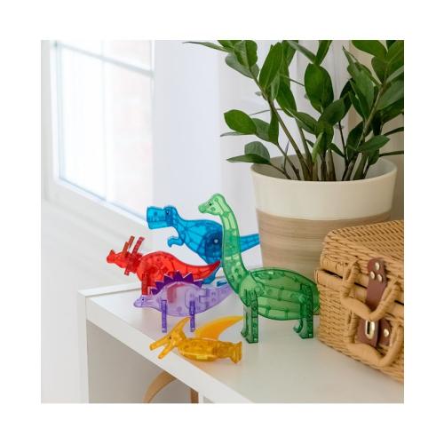 5pcs MAGNA-TILESA  MAGNA-TILES Dinos 5-Piece Magnetic Construction Set, Ages 3  - Multi