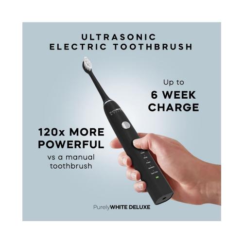 PurelyWHITE DELUXE Ultra Series Rechargeable Electric Toothbrush - Black - ONE SIZE