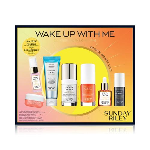 Set of 7 Sunday Riley 7-Pc. Wake Up With Me Complete Morning Routine Skincare Set