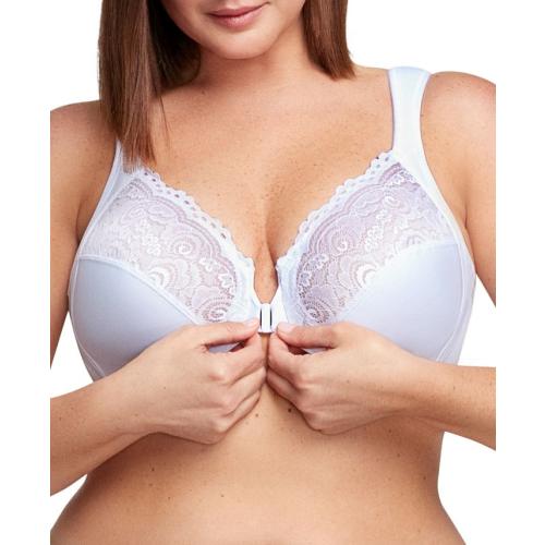 Women's Full Figure Plus Size Wonderwire Front Close Bra 1245 - White