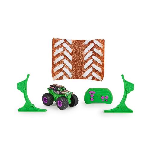 Monster Jam, Grave Digger Remote Control Monster Truck 1:64 Scale, Includes Ramp, RC Cars - Multi