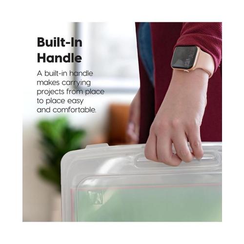 IRIS 6 Pack 8.5 x 11 Portable Project Case Container with Snap-Tight Latch, Clear - ONE SIZE