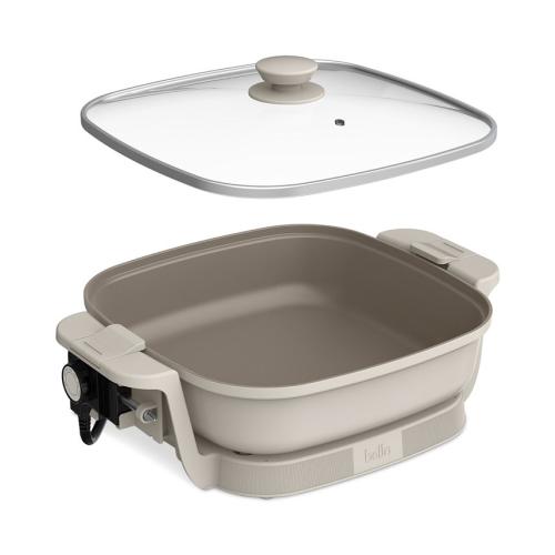 Bella 12 x 12 Make and Take Electric Skillet - Ivory/Cream