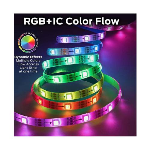 100Ft. Multi-Color Flow LED Light Strip - Gray