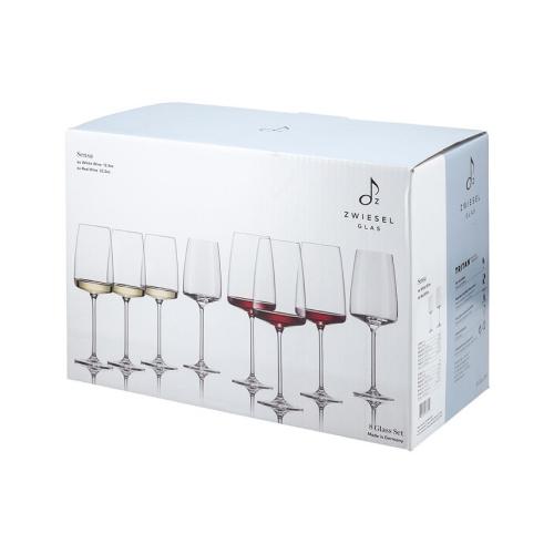 Zwiesel Glas Sensa Red & White Wine Glasses, Set of 8 - White - No Size ‼️Only 6‼️