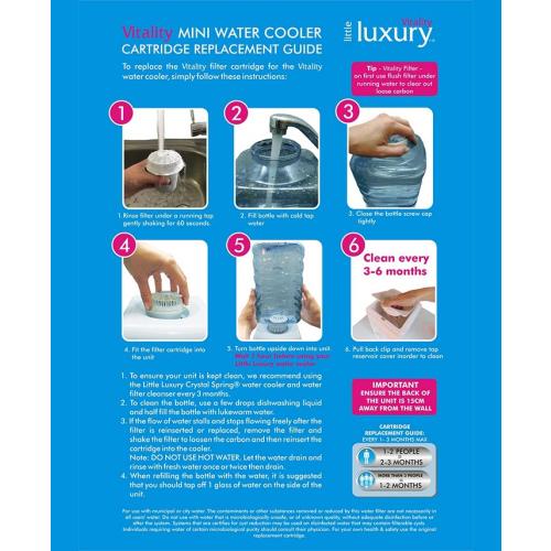 Little Luxury Vitality Mini Water Cooler - White