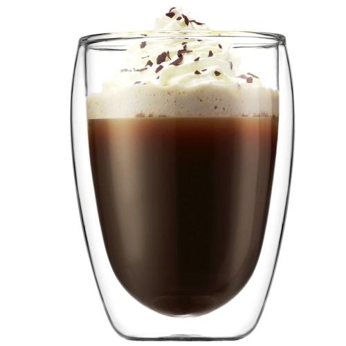 Bodum Pavina Set of 2 Double Walled 12 Oz. Glasses - White