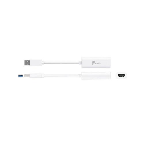 j5create JUA254 USB 2.0 HDMI Display Adapter - White