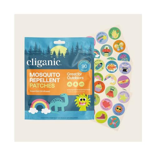 Cliganic Mosquito Repellent Patches - Positive Vibes - 90 Count - Multi - 16
