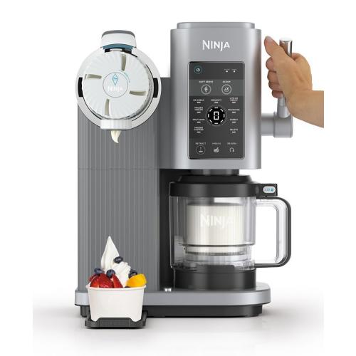 Ninja Swirl by CREAMi Ice Cream and Soft Serve Maker - Silver - ❗MAY HAVE MISSING PIECES/NEEDS CLEANING❗