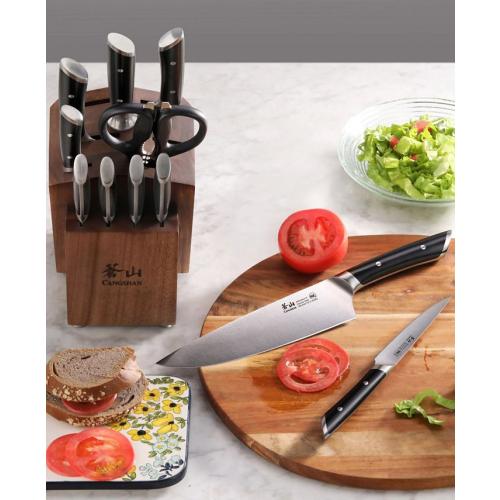 Cangshan Helena Series 12-Pc. Knife Block Set - Black - No Size‼️light dirt and incomplete‼️