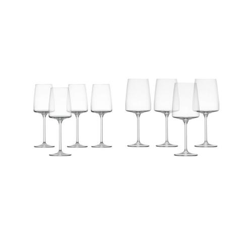 Zwiesel Glas Sensa Red & White Wine Glasses, Set of 8 - White - No Size ‼️Only 6‼️