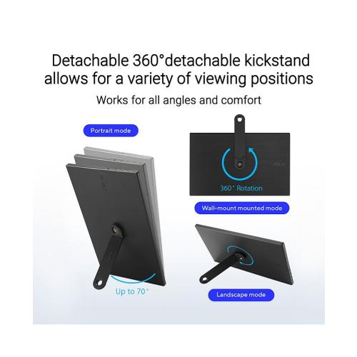 ASUS ZenScreen MB169CK 15.6 16:9 Full HD Portable USB-C IPS LED Monitor