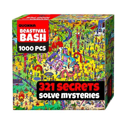 QUOKKA 1000 Piece Puzzle for Adults with Hidden Secrets & Audio Story - Multi - 1000 Pieces