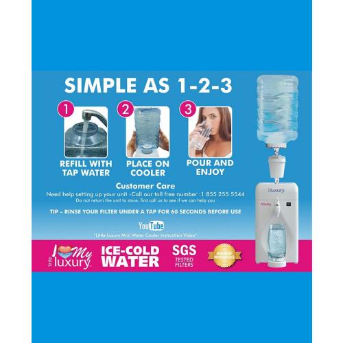 Little Luxury Vitality Mini Water Cooler - White