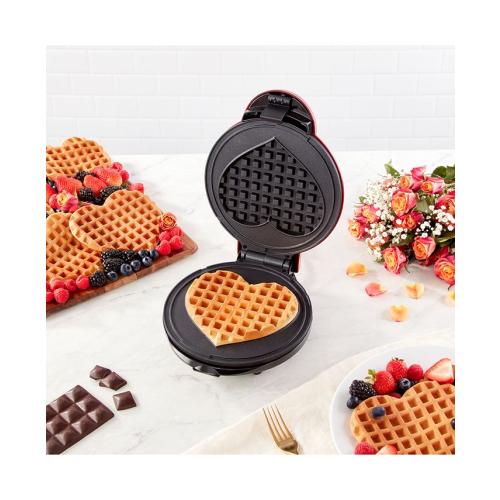 Dash Express Heart Waffle Maker - Red
