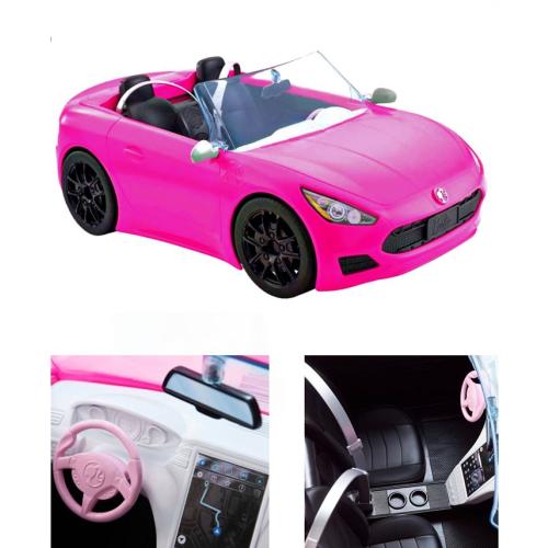 Barbie Convertible 2-Seater Pink Passenger Vehicle - Multi