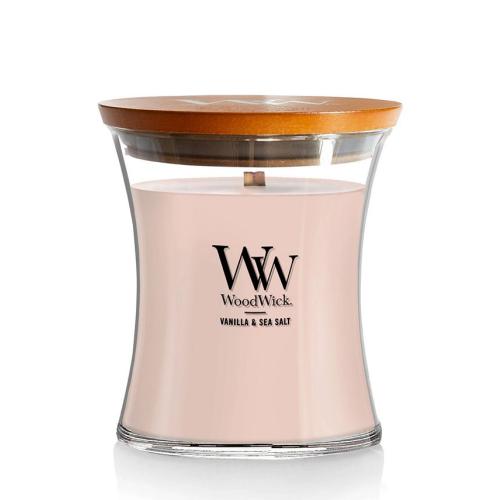 WoodWick Vanilla Sea Salt Medium Hourglass Candle, 9.7 oz - Brown
