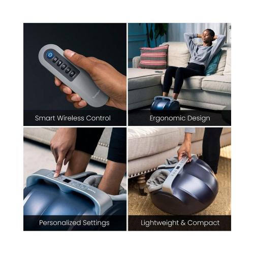 Tranqwil Shiatsu Foot Massager Machine with Heat - Blue