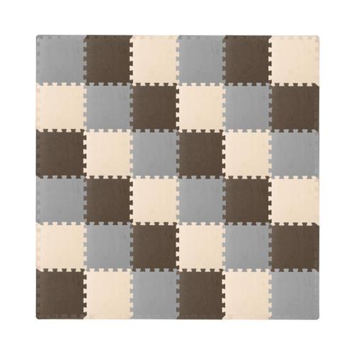 ProsourceFit ProSource Kids Floor Play Mat 3/8-in, 36 Sq Ft - 36 Tiles - Brown - 36