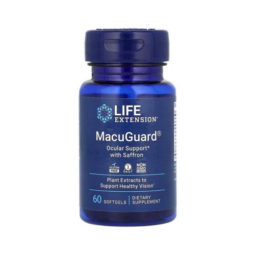 Life Extension MacuGuard Ocular Support with Saffron - 60 Softgels - 60 Count