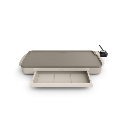 Bella 10 x 20 Electric Griddle with Warming Tray - Tan/Beige - No Size