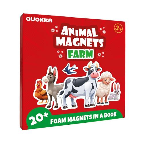QUOKKA Travel Magnetic Puzzles – 20 Pcs Fun Travel Game Toy for Kids Ages 3-5 - Multi - 20