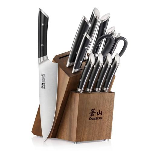 Cangshan Helena Series 12-Pc. Knife Block Set - Black - No Size‼️light dirt and incomplete‼️