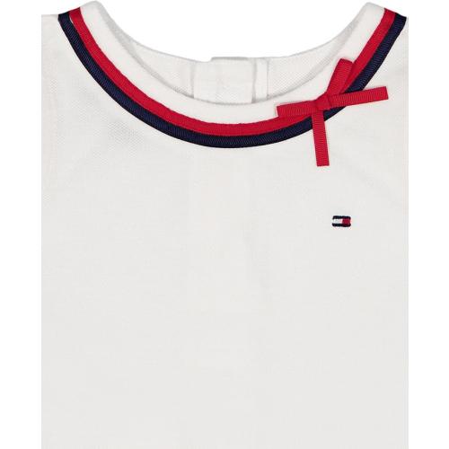 Tommy Hilfiger Girls' 4-6X Round Neck Top and Cropped Leggings, 2-Piece Set - Multi - 6