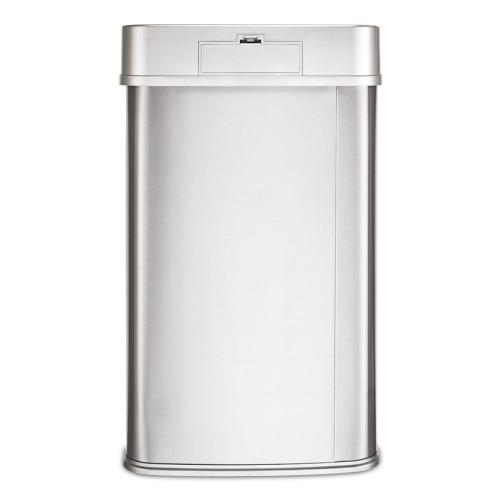 Nine Stars 13.2 Gallon Stainless Steel Sensor Trash Can with Silver Trim - Silver ( little sunken see the pictures )