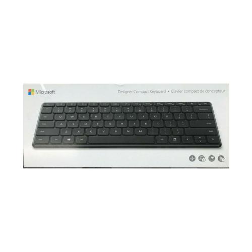 Microsoft 21Y-00001 Bluetooth Compact Keyboard, Black - Blue