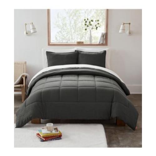 UGG Devon 3-Piece Reversible Full/Queen Comforter Set in Charcoal