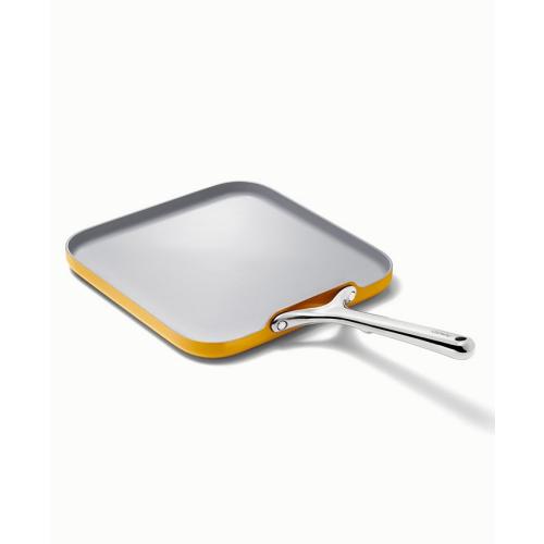 11x11 Yellow Caraway Non-Stick Ceramic-Coated 11 Square Griddle Pan - Yellow