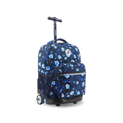 J World Sunrise 18 Kids Rolling Backpack - Blue - NO SIZE
