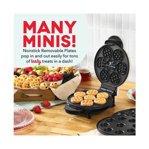 Dash MultiMaker™ Treat Maker System with Removeable: Mini Cupcake, Donut, & Waffle Bite - Tan/Beige MAY HAVE MISSING ACCESSORIES