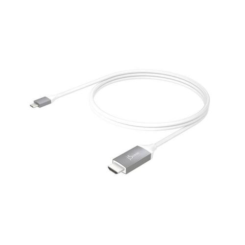 j5create USB Type-C to 4K HDMI Cable, 6ft - Gray