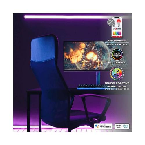 100Ft. Multi-Color Flow LED Light Strip - Gray