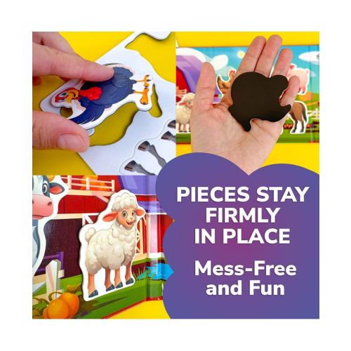 QUOKKA Travel Magnetic Puzzles – 20 Pcs Fun Travel Game Toy for Kids Ages 3-5 - Multi - 20
