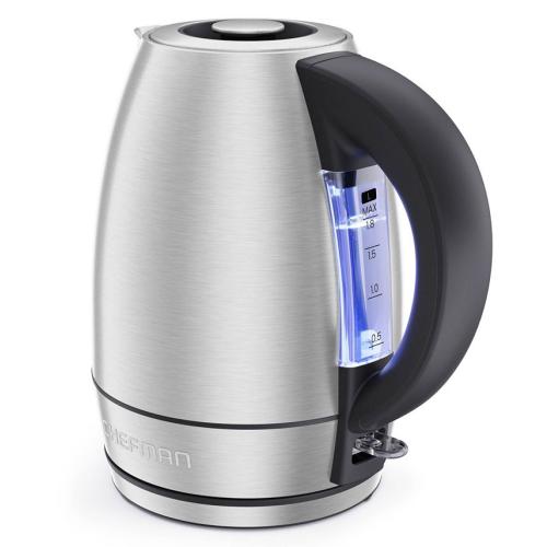 Chefman 1.8L Fast-Boil Stainless Steel Kettle - Silver - No Size