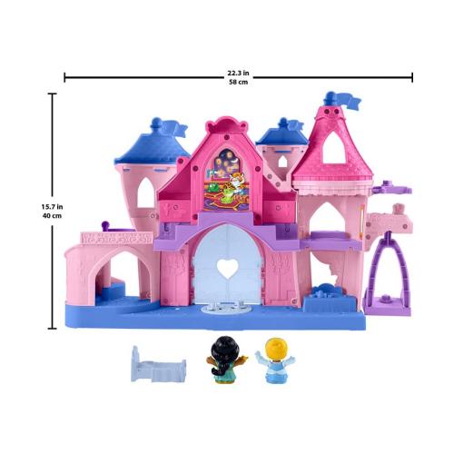 Little People Disney Princess Magical Lights Dancing Castle Toddler Playset - Multi
