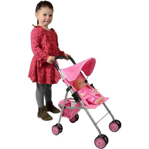 The New York Doll Collection My First Doll Stroller - Pink